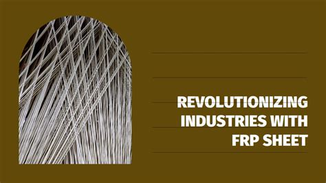  Reinforced Plastics: Revolutionizing Manufacturing Across Industries!